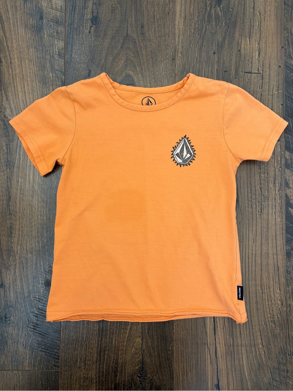 Volcom Kids Orange Short Sleeve Logo T‑Shirt